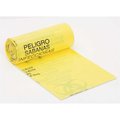 Berry Plastics 40 in. x 46 in. 40 Gal. to 45 Gal. 1.25 mil Size Yellow Infectious Linen Bag, 10PK HSP4046HPY